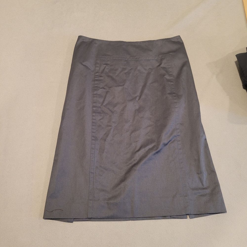 Pollini Gray Skirt Size US 4 Made in Italy